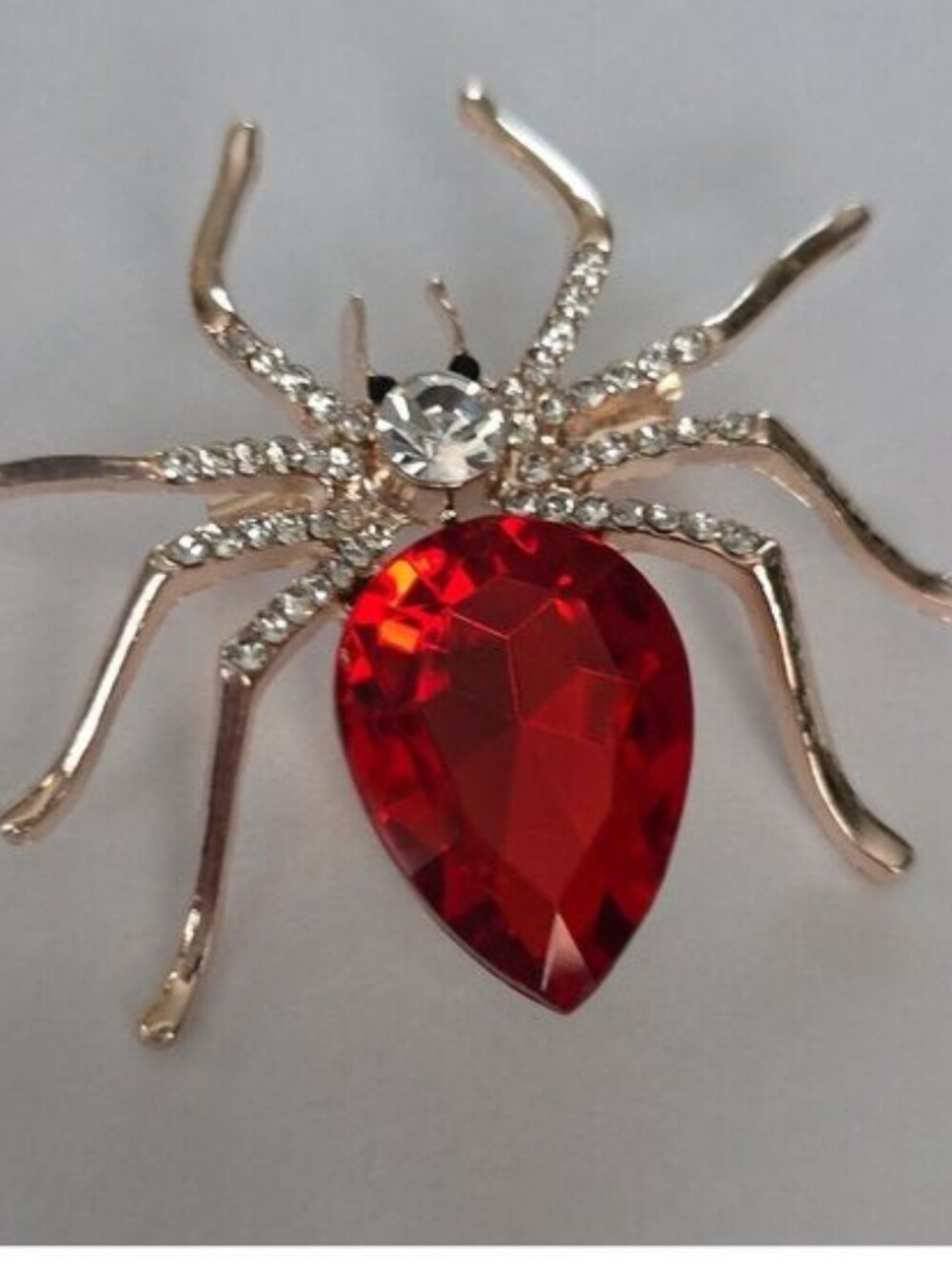 SPIDER Brooch  Simulated DIAMONDS